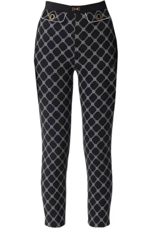 Elisabetta Franchi Spodnie, Kobieta, Czarny, L, Stylowa Sukienka z 96% Poliestru 4% Elastanu