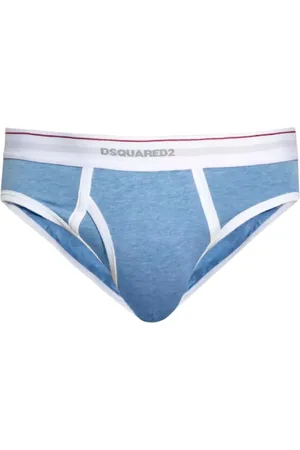 Dsquared2 Bielizna, Mężczyzna, Niebieski, M, Niebieskie Slipy z Logo