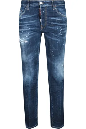 Dsquared2 Jeansy, Mężczyzna, Niebieski, S, Niebieskie stylowe jeansy dla mężczyzn