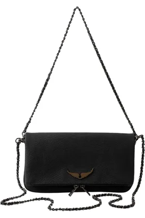 Zadig & Voltaire Torebki, Kobieta, Czarny, ONE SIZE, Torba na ramię z wężowej skóry