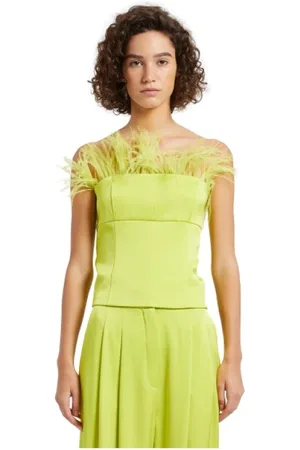 MARELLA Koszulki, Kobieta, Zielony, M, Stylowy Array Duży Top