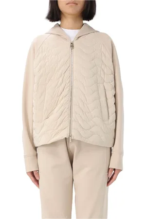 MOORER Kurtki, Kobieta, Beżowy, S, Stylowy Trench Coat Bertha-Ito