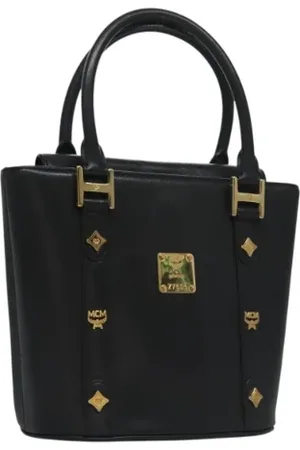 MCM Pre-owned, Kobieta, Czarny, ONE SIZE, Skóra, Pre-owned Skórzane torebki