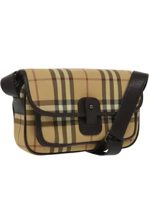 Burberry Pre-owned, Kobieta, Beżowy, ONE SIZE, Pre-owned Canvas shoulder-bags