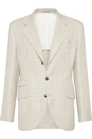 Brunello Cucinelli Kurtki, Mężczyzna, Szary, M, Deconstructed Jacket dla Mężczyzn