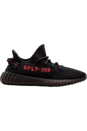 Yeezy Buty, Kobieta, Czarny, 40 EU, Czarne Czerwone Sneakersy Unikalny Styl