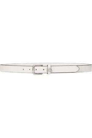 Ralph Lauren Akcesoria, Kobieta, Biały, S, Skóra, 25-Belt-Skinny 100% Skóra Wołowa
