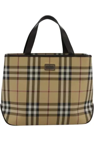Burberry Pre-owned, Kobieta, Beżowy, ONE SIZE, Skóra, Pre-owned Skórzane torebki