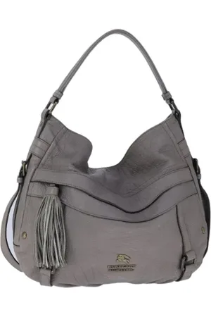 Burberry Pre-owned, Kobieta, Szary, ONE SIZE, Skóra, Pre-owned skórzane torby na ramię