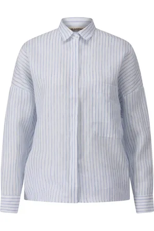 bloomings Bluzki, Kobieta, Niebieski, S, Paskowana Oversize