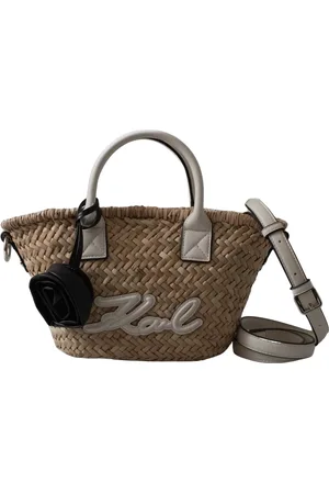 Karl Lagerfeld Torebki, Kobieta, brązowy, ONE SIZE, Mała Torba Rafia K/Signature