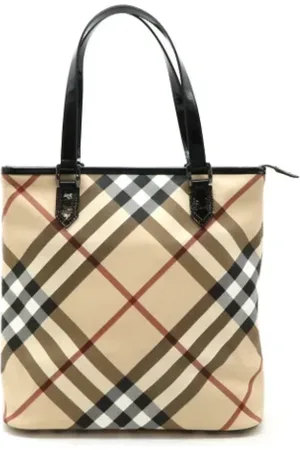 Burberry Pre-owned, Kobieta, Beżowy, ONE SIZE, Skóra, Pre-owned Skórzane torebki