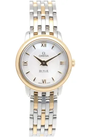Omega Pre-owned, Kobieta, Biały, ONE SIZE, Pre-owned Stainless Steel watches