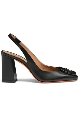 santoni Buty, Kobieta, Czarny, 36 1/2 EU, Eleganckie Slingback Obcasy