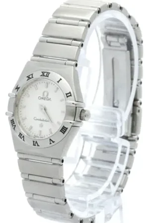 Omega Pre-owned, Kobieta, Szary, ONE SIZE, Pre-owned Stainless Steel watches