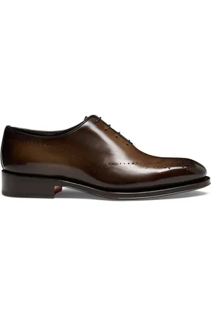 santoni Buty, Mężczyzna, brązowy, 45 1/2 EU, Męskie skórzane buty Oxford