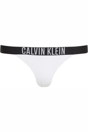 Calvin Klein Stroje kąpielowe, Kobieta, Biały, S, Brazylijski Bikini Kąpielowy