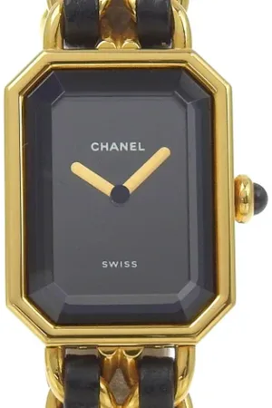 CHANEL Pre-owned, Kobieta, Czarny, ONE SIZE, Skóra, Pre-owned Leather watches