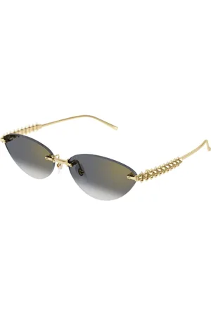 Cartier Akcesoria, unisex, Żółty, ONE SIZE, Stylowe okulary przeciwsłoneczne na co dzień