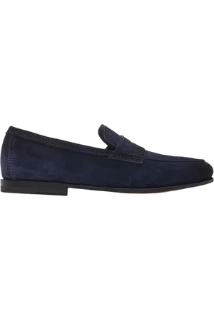 santoni Buty, Mężczyzna, Niebieski, 43 EU, Stylowe Mokasynyy dla Mężczyzn