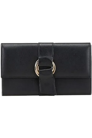 Cartier Pre-owned, Kobieta, Czarny, ONE SIZE, Skóra, Pre-owned skórzane portfele