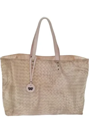 Bottega Veneta Pre-owned, Kobieta, Beżowy, ONE SIZE, Pre-owned Canvas handbags