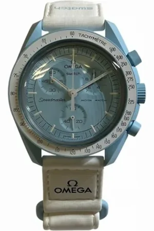 Omega Pre-owned, Kobieta, Niebieski, ONE SIZE, Pre-owned Glass watches