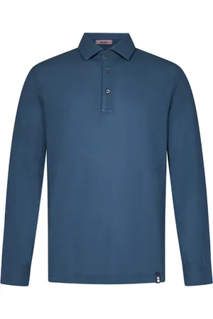 DRUMOHR Koszulki, Mężczyzna, Niebieski, 2XL, Bawełna, Niebieski Ss 25 Koszulka Polo Bawełna Jersey