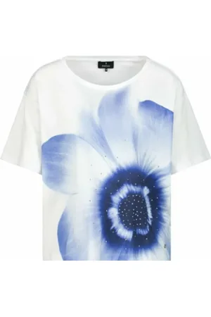 monari Koszulki, Kobieta, Biały, M, Stylowy T-shirt - Trendy Design