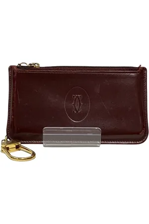 Cartier Pre-owned, Kobieta, Czerwony, ONE SIZE, Skóra, Pre-owned skórzane portfele