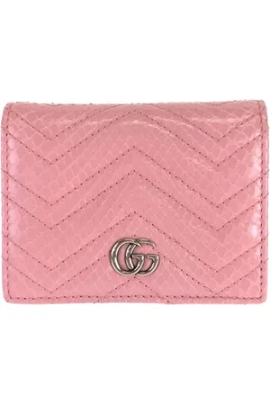 Gucci Pre-owned, Kobieta, Różowy, ONE SIZE, Skóra, Pre-owned skórzane portfele