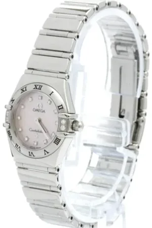 Omega Pre-owned, Kobieta, Różowy, ONE SIZE, Pre-owned Fabric watches