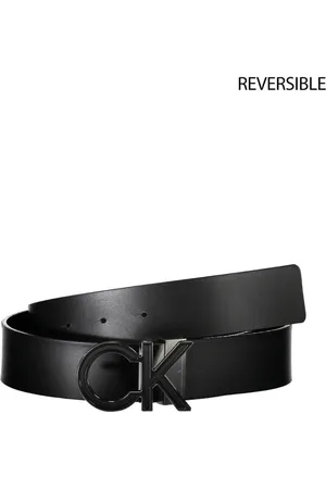 Calvin Klein Akcesoria, Mężczyzna, Czarny, 90 CM, Czarny Skórzany Pasek