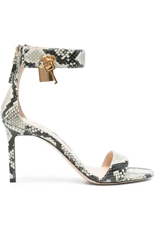 Tom Ford Buty, Kobieta, Szary, 37 EU, Sandały na średnim obcasie