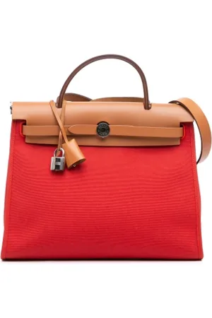 Hermès Pre-owned, Kobieta, Czerwony, ONE SIZE, Pre-owned Canvas handbags