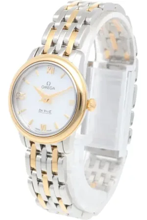 Omega Pre-owned, Kobieta, Biały, ONE SIZE, Pre-owned Stainless Steel watches