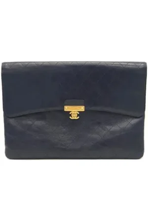 CHANEL Pre-owned, Kobieta, Niebieski, ONE SIZE, Pre-owned Leather clutches
