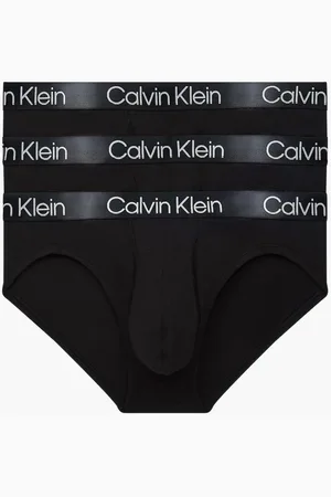 Calvin Klein Bielizna, Mężczyzna, Czarny, XL, Bawełna, Majtki Hip Brief Modern Structure