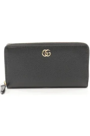 Gucci Pre-owned, Kobieta, Czarny, ONE SIZE, Skóra, Pre-owned skórzane portfele
