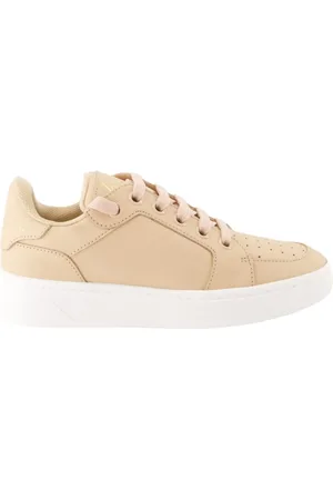 Giuseppe Zanotti Buty, Kobieta, Różowy, 35 EU, Skórzane trampki z logo i sznurowaniem