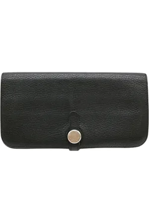 Hermès Pre-owned, Mężczyzna, Czarny, ONE SIZE, Skóra, Pre-owned skórzane portfele