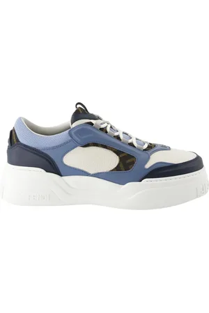 Fendi Buty, Mężczyzna, Niebieski, 43 EU, Niebieskie Sneakersy Wiosna-Lato 2025