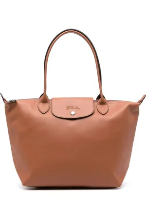Longchamp Torebki, Kobieta, brązowy, ONE SIZE, Karmelowy Brązowy Skórzana Torba Torebka