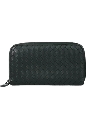 Bottega Veneta Pre-owned, Kobieta, Czarny, ONE SIZE, Skóra, Pre-owned skórzane portfele