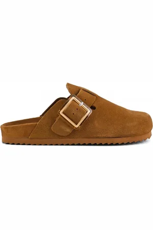 Colors of California Buty, Kobieta, brązowy, 37 EU, Zamsz, Sabot z klamrą zamszowa - Tan