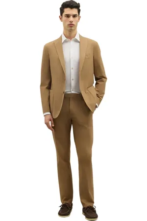 Boglioli Garnitury, Mężczyzna, brązowy, 2XL, Garment Dyed Light Popeline K-Suit