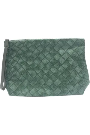 Bottega Veneta Pre-owned, Kobieta, Zielony, ONE SIZE, Bawełna, Pre-owned Cotton clutches