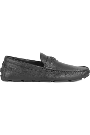 Gucci Buty, Mężczyzna, Czarny, 43 EU, Czarne Loafer Moccasin Buty
