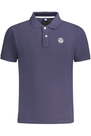 North Sails Koszulki, Mężczyzna, Fioletowy, M, Niebieski Bawełniany Męski Polo Shirt