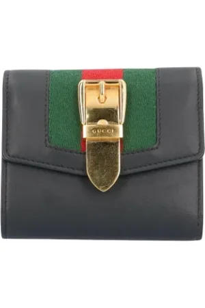 Gucci Pre-owned, Kobieta, Czarny, ONE SIZE, Skóra, Pre-owned skórzane portfele